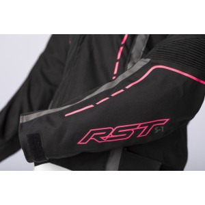Blouson femme RST S-1 CE textile Noir Rose