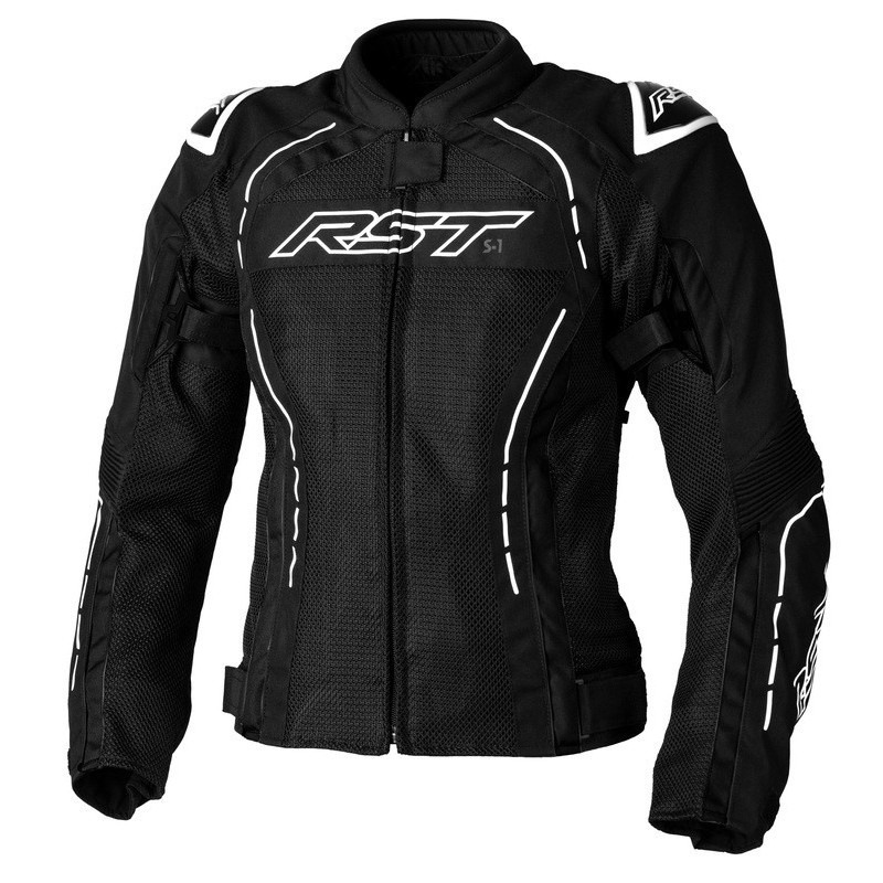 Blouson femme RST S-1 Mesh CE textile Noir Blanc Blouson femme RST S-1 Mesh CE textile Noir Blanc