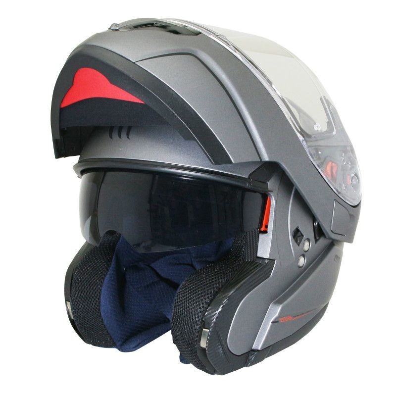 Casque modulable MT ATOM SV Uni Titanium Mat