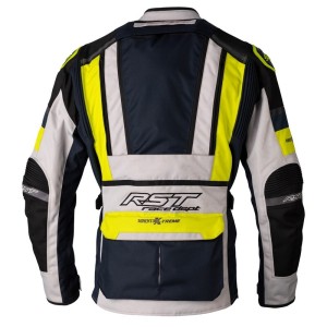 Veste RST Race Dept Adventure X-treme CE textile Argent Navy Jaune