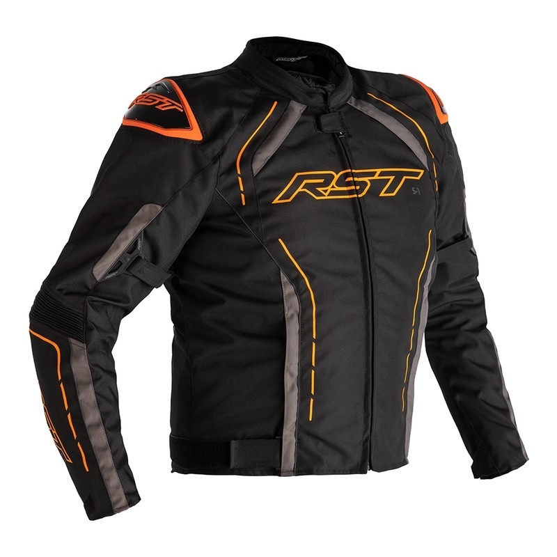 Blouson RST S-1 Noir Orange Blouson RST S-1 Noir Orange