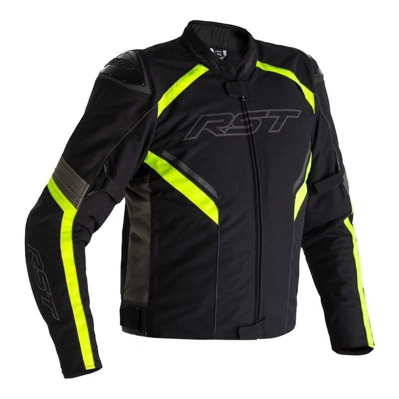 Blouson RST Sabre Airbag textile Noir Jaune Blouson RST Sabre Airbag textile Noir Jaune