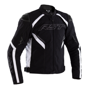 Blouson RST Sabre CE textile Noir Blanc