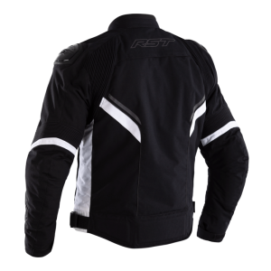 Blouson RST Sabre CE textile Noir Blanc