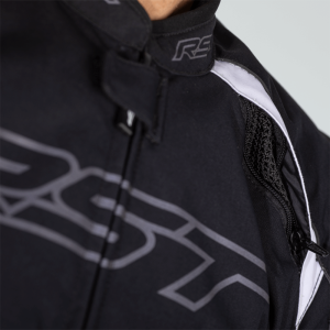 Blouson RST Sabre CE textile Noir Blanc