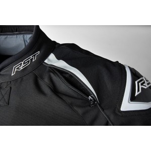 Blouson RST Tractech EVO 5 CR textile Noir Blanc