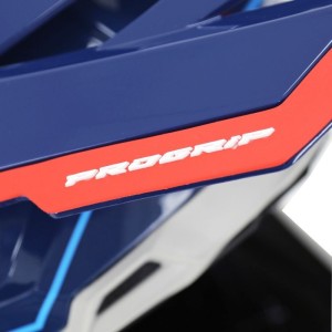 Casque Cross PROGRIP 3080 Adventure Blanc Bleu Rouge