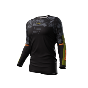 Maillot SHOT 2024 Contact Patrol Noir Kaki
