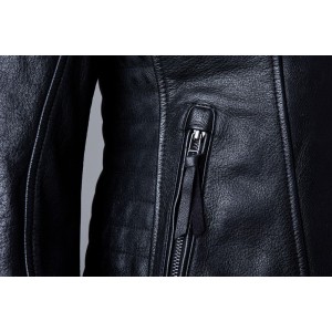 Veste cuir femme RST Ripley 2 CE Noir
