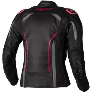 Veste cuir femme RST S-1 CE Noir Rose