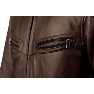 Blouson cuir RST Roadster 3 CE Marron