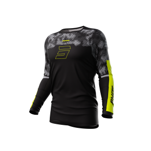 Maillot SHOT 2024 Contact Patrol Noir Jaune