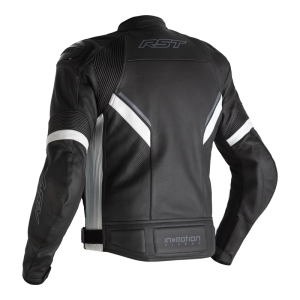Blouson cuir RST Sabre Airbag Noir Blanc