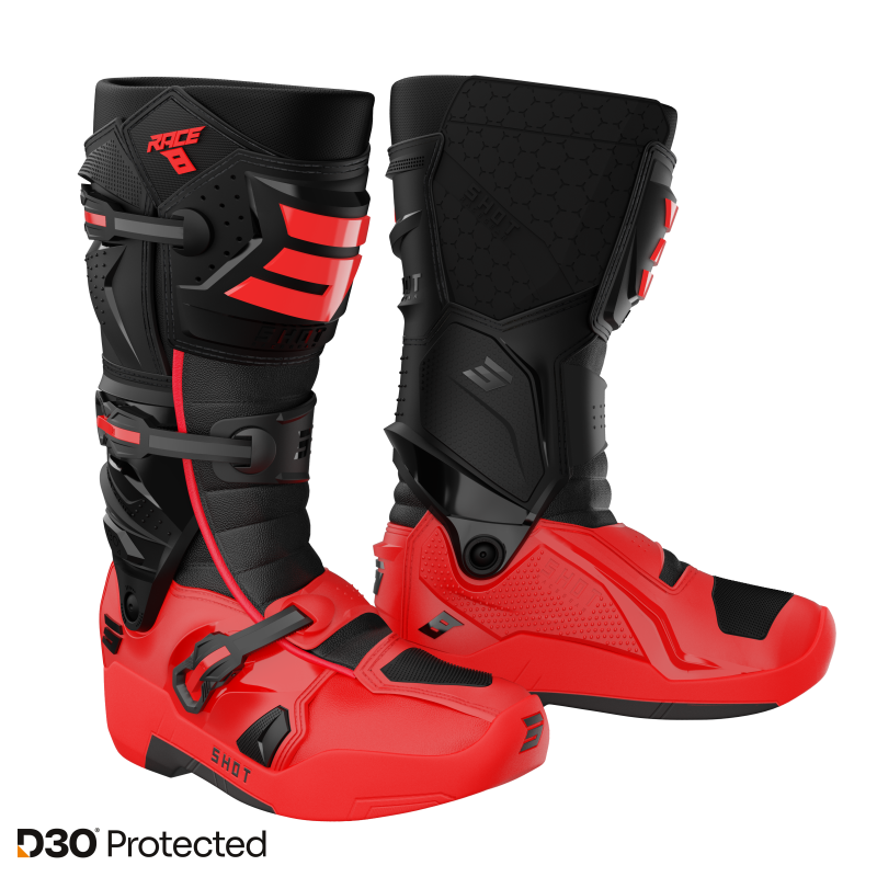 Bottes SHOT 2026 Race 8 Noir Rouge Bottes SHOT 2026 Race 8 Noir Rouge
