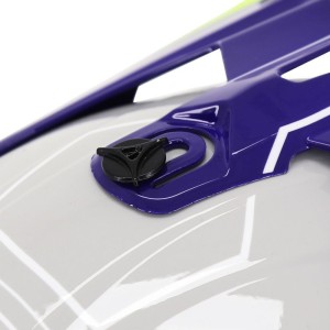 Casque Cross PROGRIP 3080 Adventure Gris Bleu Jaune