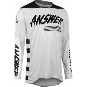 Maillot ANSWER A22 Elite Redzone Gris Noir