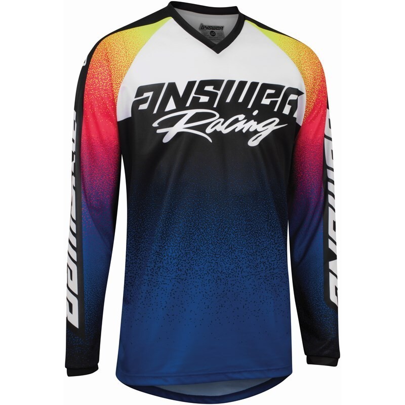 Maillot ANSWER A22 Syncron Prism Bleu Rose Maillot ANSWER A22 Syncron Prism Bleu Rose