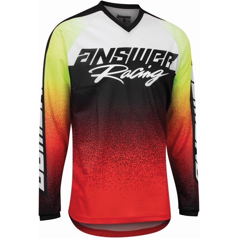 Maillot ANSWER A22 Syncron Prism Rouge jaune