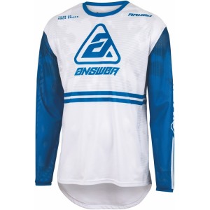 Maillot ANSWER A22 Arkon Trials Bleu Blanc