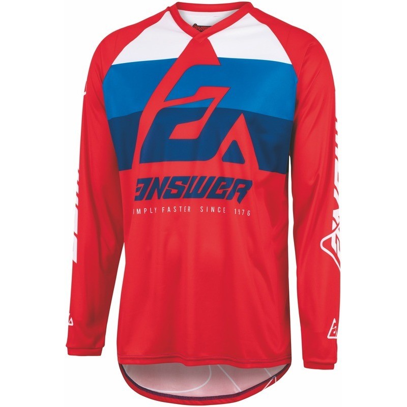 Maillot ANSWER Syncron CC Rouge Bleu
