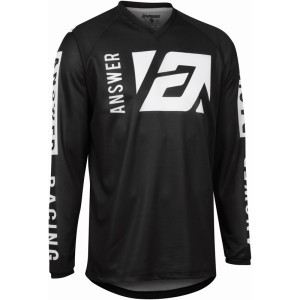 Maillot enfant ANSWER A22 Syncron Merge Noir Blanc
