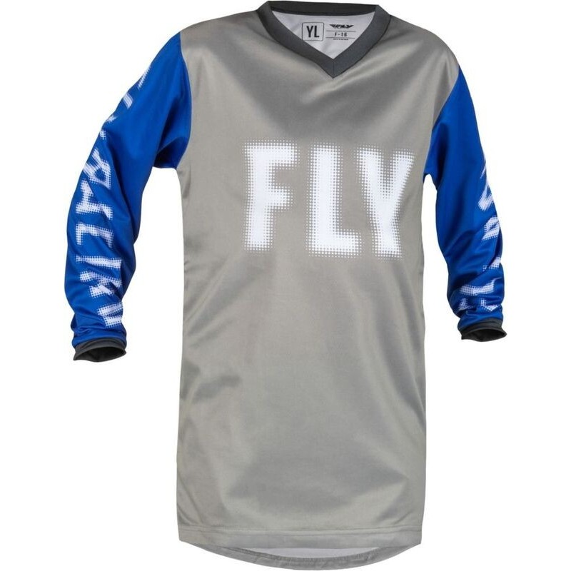 Maillot enfant FLY RACING 2023 F-16 Bleu Gris Maillot enfant FLY RACING 2023 F-16 Bleu Gris